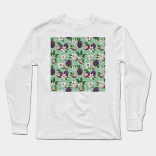 Passion Fruit Exotic Pattern Long Sleeve T-Shirt